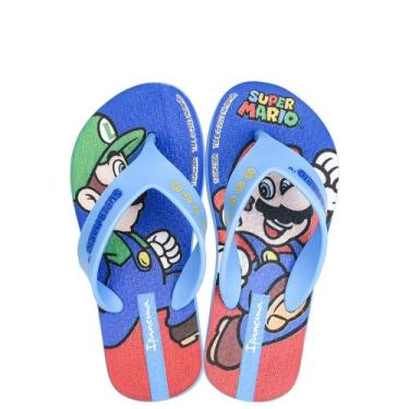 Imagem de Chinelo Infantil Masculino Ipanema Super Mário Confortável Lançamento,