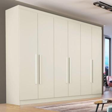 Imagem de Guarda Roupa Casal 6 Portas 4 Gavetas Oslo-off White Made Marcs