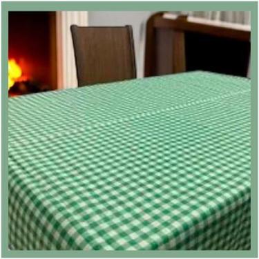 Imagem de Kit 5 toalhas de mesa xadrez 1,40 x1,40 festa bar picnic tecido fino -