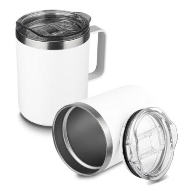 Imagem de Caneca Térmica Aço Inox 350ml – Parede Dupla a Vácuo – Pintura a Pó – Tampa Vedada – Café Quente por 3 Horas