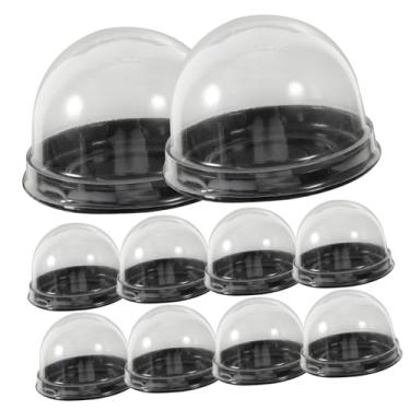 Imagem de 50 caixas individuais de cupcake recipientes de padaria para guloseimas e presentes caixa de mousse multifuncional estojos de embalagem de bolo utensílios domésticos de panificação