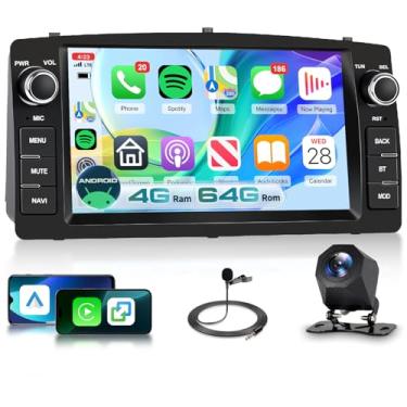 Imagem de Estéreo automotivo Android 4G + 64G para Toyota Corolla E120 2003-2007/E130 2005-2008 com DSP Carplay Android Auto, Sellrich 17.8 cm 1280P Touchscreen Radio com Bluetooth 5.0 FM/RDS GPS WiFi SWC
