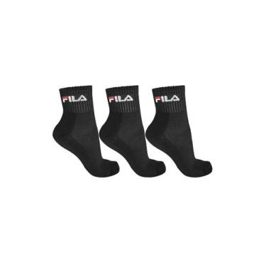 Imagem de Tripack Fila Cano Médio Unisex Preto, 34-38