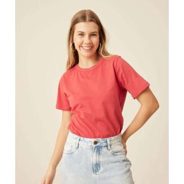 Imagem de Blusa Feminina Básica Manga Curta Marisa-20032, Vermelho, M