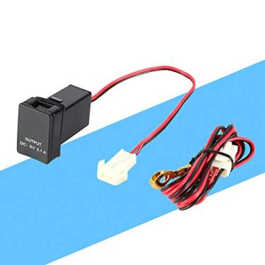 Imagem de Ymiko 12V 24V a 5V 3.1A Adaptador de Tomada de Carro Com Portas USB Duplas para Carregamento de Veículos