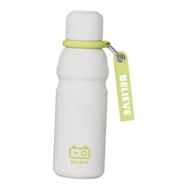 Imagem de Generic Garrafa Térmica de aço Inoxidável com Grande Capacidade de 600ml, Ideal para Esportes ao Ar Livre, Carro, Academia e Viagens, Branco