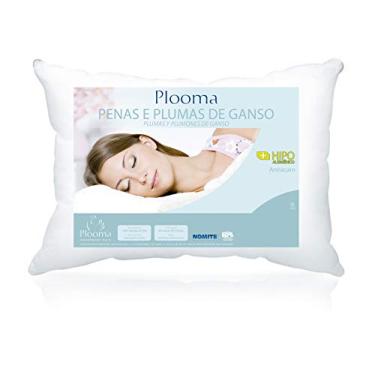 Imagem de Travesseiro 80% Penas 20% Plumas 50x70, Plooma, Penas e Plumas de Ganso, Branco