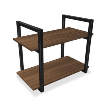 Imagem de Prateleira Milazzo Design Industrial 25cm Preto e Villandry