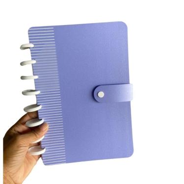 Imagem de Pasta Disco A5 Organizadora Adesivos Lilas