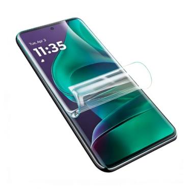 Imagem de LXEEOLX [Pacote com 2 protetores de tela de hidrogel para Motorola Edge 60 Stylus, protetor de tela de TPU flexível não quebrável de alta sensibilidade [sem bolhas] (vidro não temperado)