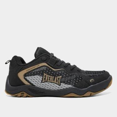 Imagem de Tênis Everlast Forceknit LW, Preto, Dourado, 41