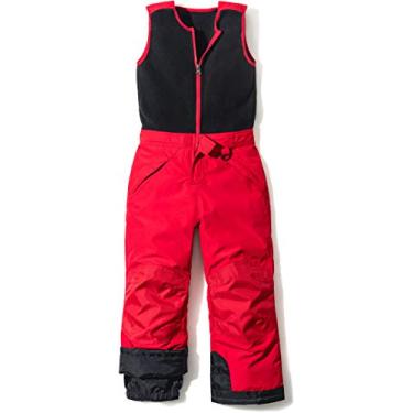 Imagem de Macacão infantil TSLA para meninos e meninas para neve de inverno, macacão de snowboard isolado à prova d'água, calça de esqui Ripstop, exclusivo (bko61) - vermelho, GG _[18-20]