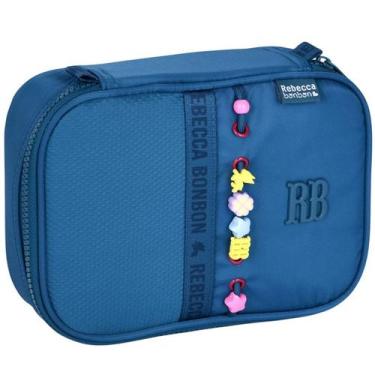 Imagem de Estojo escolar box para 36 lápis Beaded Fun Rebecca Bonbon - azul