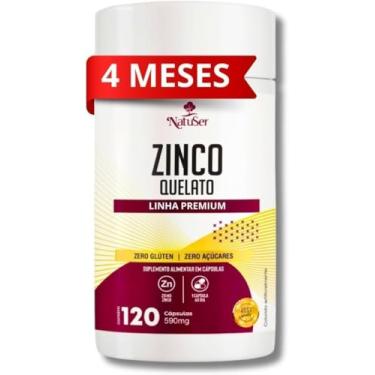 Imagem de Zinco Quelato Premium 29mg 120 Cápsulas [LONGA DURAÇÃO]