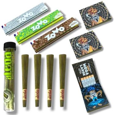 Imagem de Kit de Sedas Zomo + Blunt Cone + Piteiras de Papel Sadhu Mega Large Com Adesivos