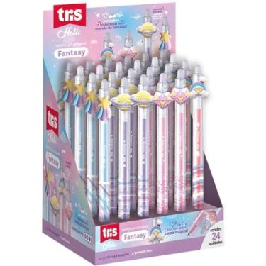 Imagem de Caneta Gel Apagavel Tris Holic Fantasy Display 24 Unidades