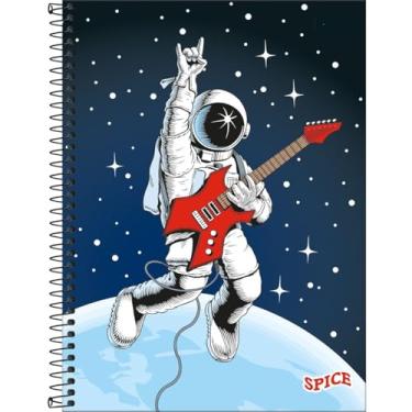 Imagem de Caderno Espiral Capa Dura 1 Matéria Universitário 80 Folhas Pautadas