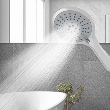 Imagem de AkosOL Bocal de encaixe de banheiro portátil, chuveiro de mão multifuncional para banheiro, pulverizador de economia de água, chuveiro de alta pressão