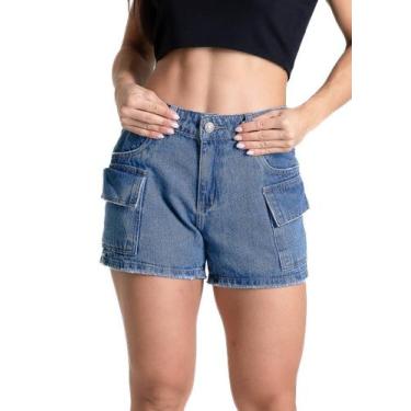 Imagem de Shorts Jeans Sawary - 281806 - Azul 44, Azul, 44