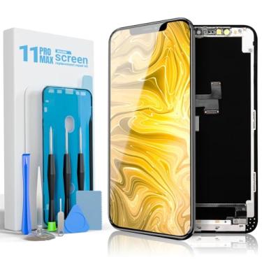 Imagem de GULEEK Tela de substituição para iPhone 11 Pro Max Tela LCD de 6,5 polegadas, digitalizador 3D Touch com ferramentas de reparo, protetor de tela e adesivo à prova d'água