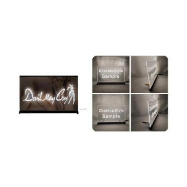 Imagem de Letreiro De Neon LED 3D Com Escultura Devil May Cry, Arte De Parede Pa