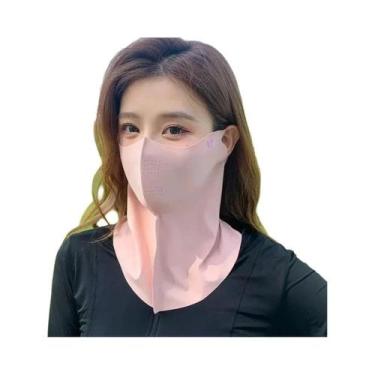 Imagem de Máscara Facial E De Pescoço Feminina Com Proteção UV, Respirável, Em S