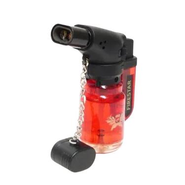 Imagem de Mini Maçarico Portátil Regulável 2 Chamas Firestar Vermelho