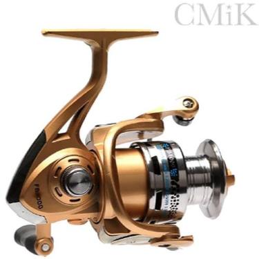 Imagem de Molinete De Pesca Forte Fb4000 Carretel Alumínio Dourado - Fanshun