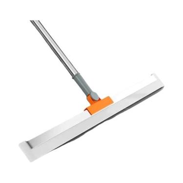 Imagem de Rodo De Chão Telescópico De Aço Inoxidável Tamanho Duplo Com Raspador 