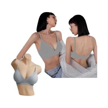 Imagem de Sutiã Sem Costura Sexy Para Mulheres, Com Decote Em V Profundo, Alças 