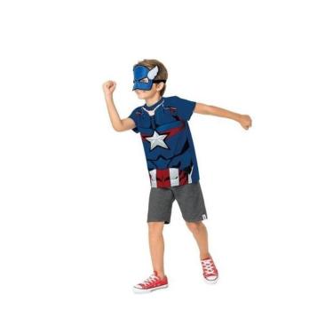 Imagem de Conjunto Infantil Vingadores Com Máscara Malwee Ref. 83170-Masculino