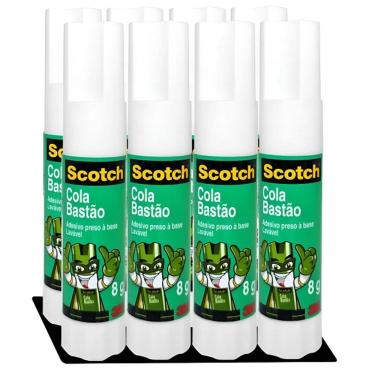 Imagem de Kit com 8 Cola Bastao SCOTCH 8G 3M