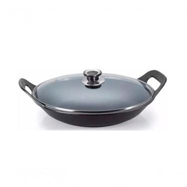 Imagem de Panela Risoto De Ferro Fundido Com Tampa De Vidro - 5 L