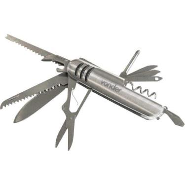 Imagem de Canivete Multiuso, em aço Inox, 11 em 1, Vonder