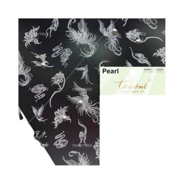 Imagem de Adesivos De Unha 5D Borboleta Vermelha Fênix Andorinha Decalques De Ma