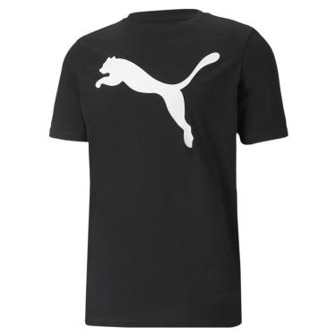Imagem de Camiseta Puma Masculina Essentials Logo Poly DryCELL Preta-Masculino
