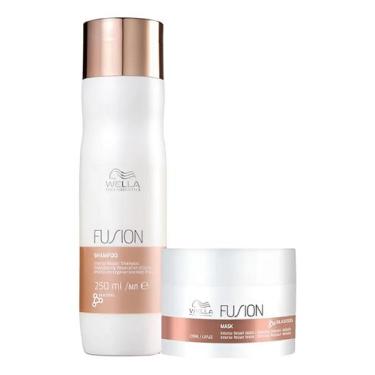 Imagem de Kit Wella Professionals Fusion Shampoo 250 Ml e Máscara 150 Ml