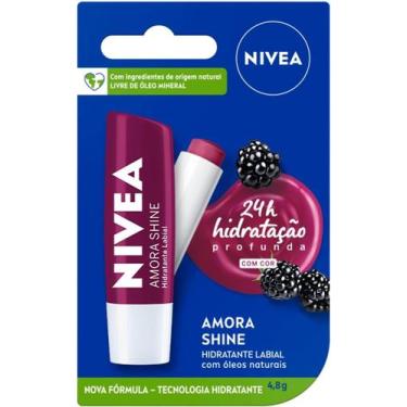 Imagem de Hidratante Labial Nivea Amora Shine 4,8g, Amora, Amora, 1, 4,8g