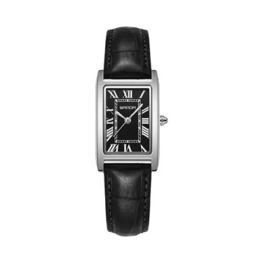 Imagem de Relógio De Pulso Vintage Com Pulseira De Couro Para Homens E Mulheres,