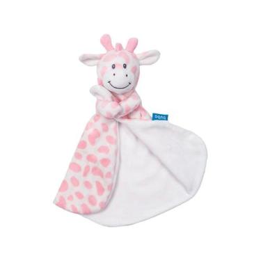 Imagem de Naninha Girafinha Rosa Pano Macia Para Soninho Infantil 14422 - Buba, 