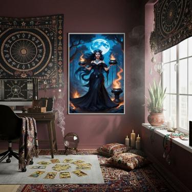 Imagem de Quadro Decorativo Cigana da Lua - 70x50cm