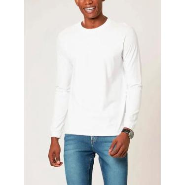 Imagem de Blusa Manga Longa Malwee 1000006658 Masculina Punhos Algodão T. P/XGG,