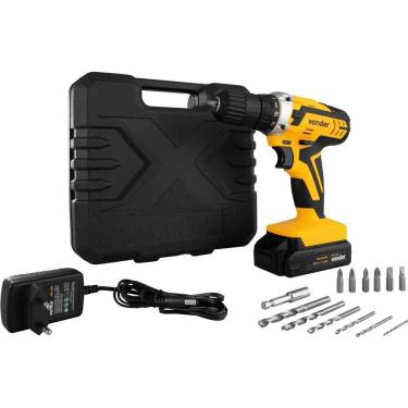 Imagem de Parafusadeira Furadeira Bateria 20V Bivolt PFV238 Com Maleta e Acessórios - Vonder 6001238000