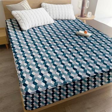 Imagem de Protetor de Colchão Matelado Ultrassônico Microfibra Solteiro 1 Peça Estampa Variada2 OEM