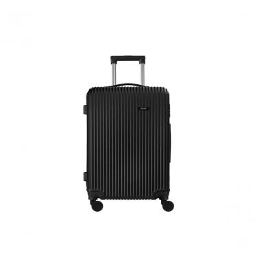 Imagem de Mala de Viagem Média em ABS com 4 Rodas 360º Alça Retrátil Cadeado Embutido Modelo QMM-20 Preto