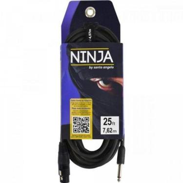 Imagem de Cabo P10 X Xlr Fêmea 7,62m Ninja Hg Bsanto Angelo [f002]