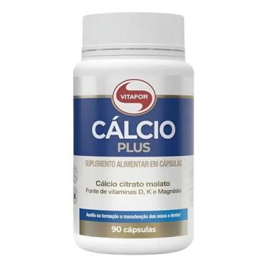 Imagem de Cálcio Plus 90 Caps Vitafor Com Vitaminas D, K E Magnésio Sabor:Sem Sa