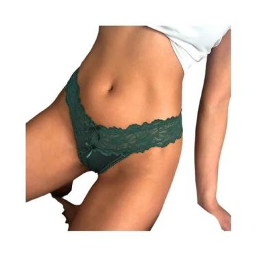 Imagem de Calcinhas Sexy De Renda Com Cintura Baixa Para Mulheres, Lingerie Resp
