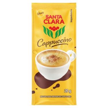 Imagem de Cappuccino Clássico Santa Clara 30 Unidades 600g Solúvel Cremoso