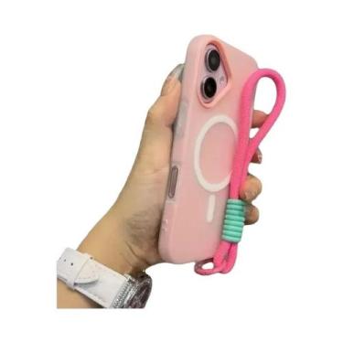 Imagem de Capa Magsafe Candy Contrast Com Cordão Para iPhone 17 16 15 14 13 12 1